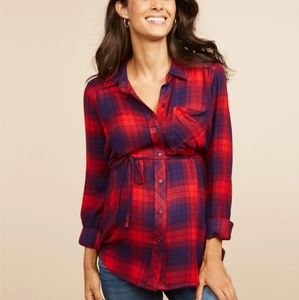 Motherhood maternity button down top medium